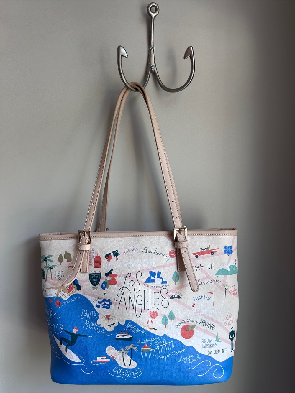 Spartina Southern California Tote with zipper - San Diego, Los Angeles - Picture 5 of 11